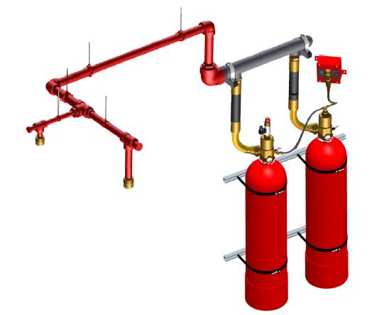  Gas fire suppression system in India